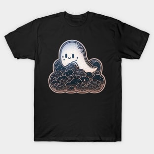 Cobweb in the Clouds, Little Ghost Design T-Shirt